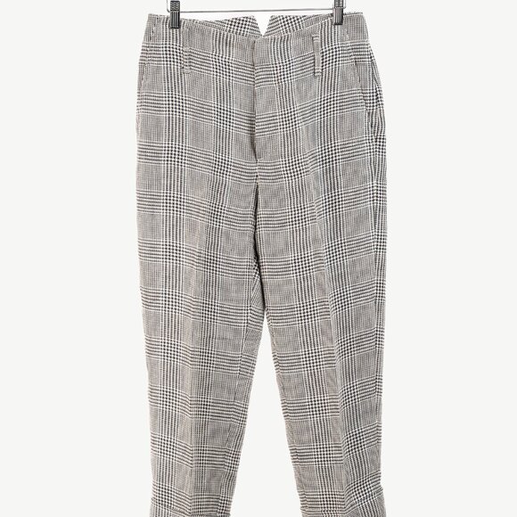 Brunello Cucinnelli SS/19 Beige & Black Linen Check Trousers - Picture 2 of 16